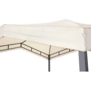Beige Pavillonbespannung für tepro Pavillon Marabo, Dachtextil aus Polyester.
