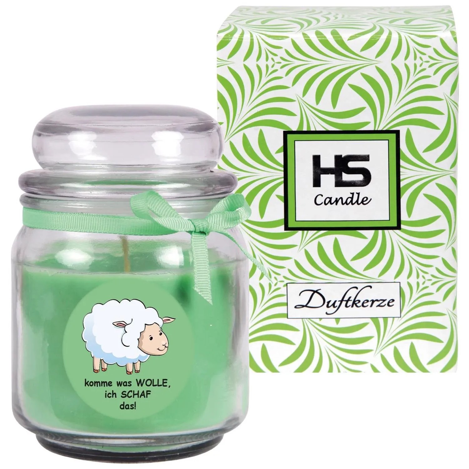 HS Candle Duftkerze & Bonbon Glas Comic Grün Kokos kaufen bei OBI