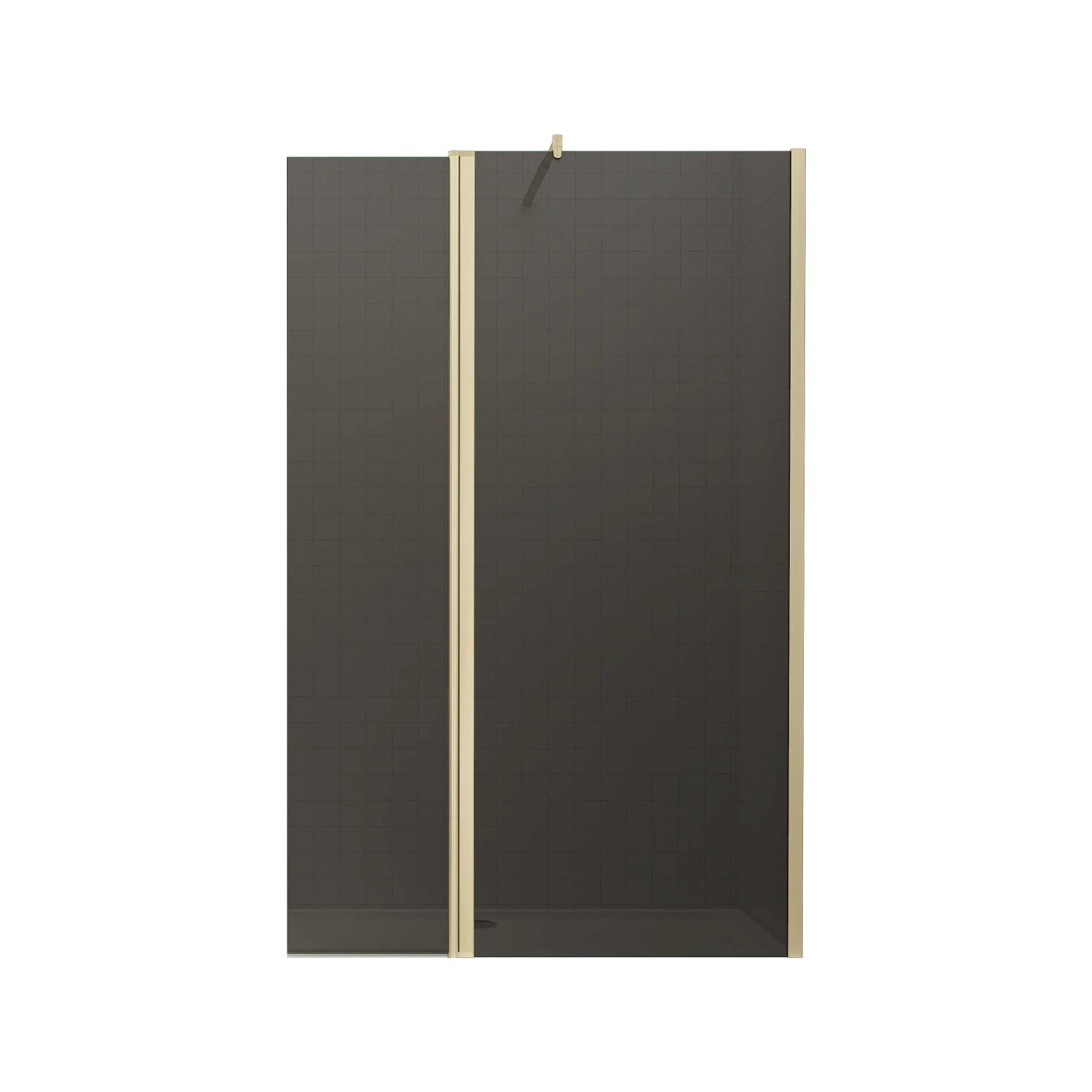 AICA Walk in Duschwand B.90xH.200cm mit Flipper-Panel B.30xH.200cm 8mm Klar günstig online kaufen