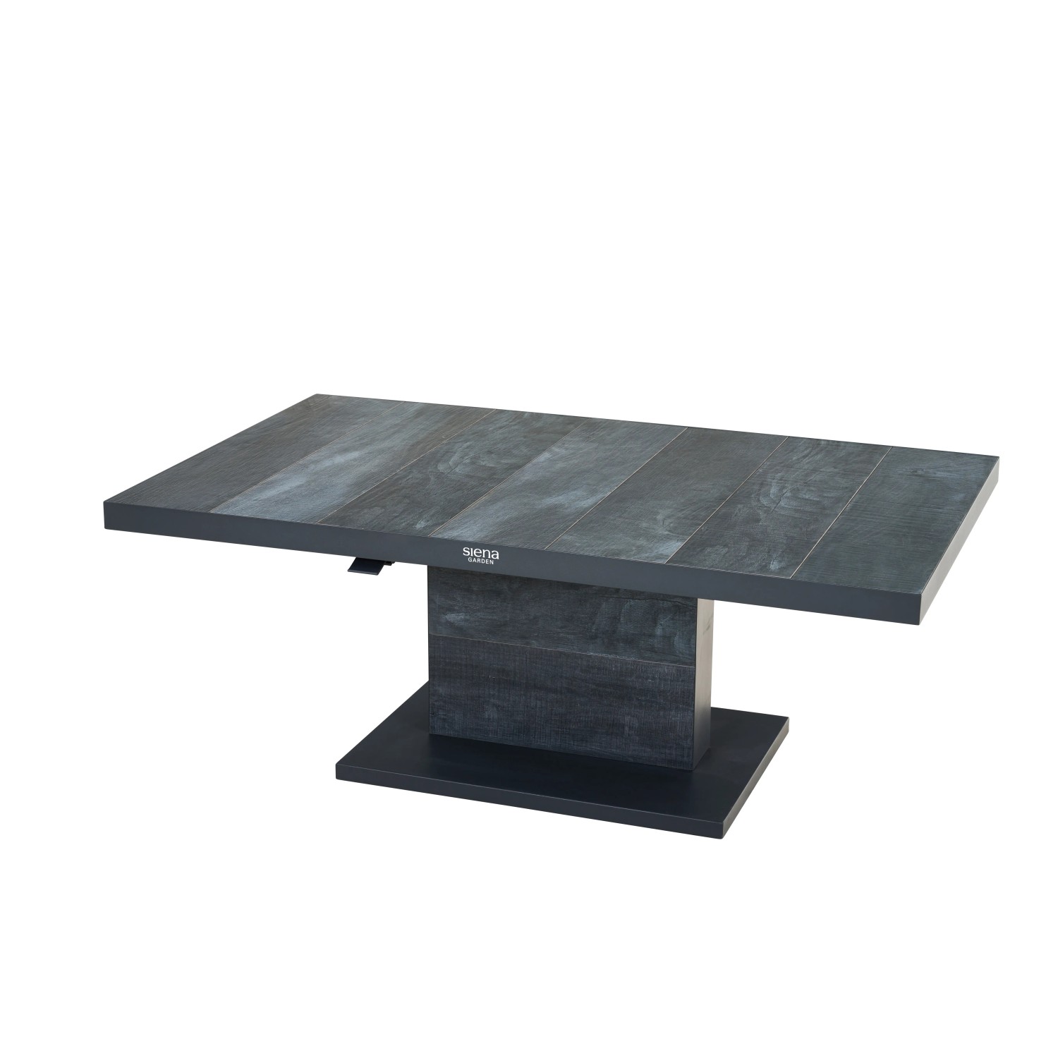 Rechteckiger Siena Garden Gartentisch Talina in Wood Grey, 85x140 cm.
