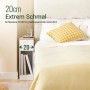 SoBuy 2er Set Nachttisch Schmal mit Steckdose 20cm Breite Nischenschrank 20x60x35cm FBT111-E-WNx2_5