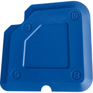 Blauer Fugenglätter aus dem LUX Fugenglätter-Set, ein Werkzeug zum Formen von Fugen.