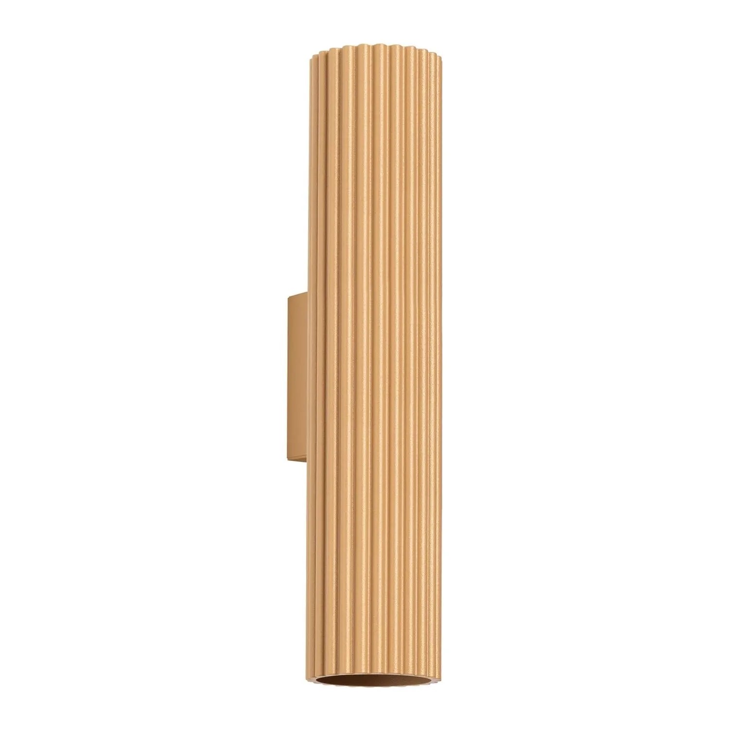 Licht-Erlebnisse Wandlampe 2-Flammig GU10 30 CM Hoch In Gold Up Down Aluminium Länglich Modern