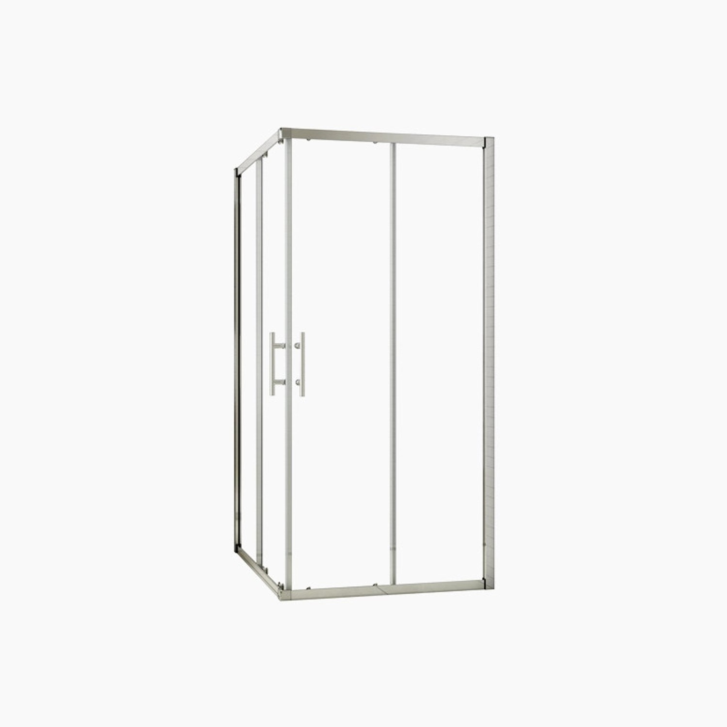 Duschparadies Duschkabinen Eckeinstieg 80x70cm Schiebetür Höhe 195cm Duscha günstig online kaufen