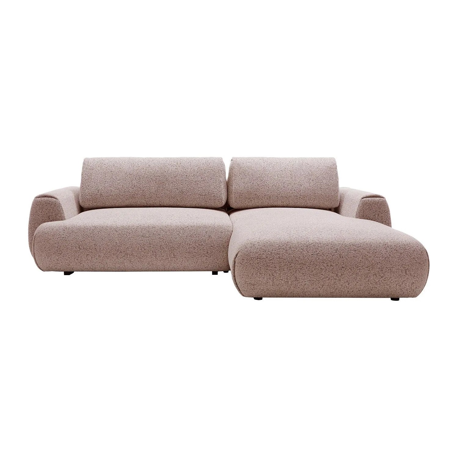 Vente-unique Schlafsofa Monelia Violett  Rosa 270 cm