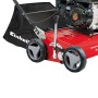 Detailansicht des roten Einhell GC-SC 2240 P Benzin-Vertikutierers mit Fangkorb.