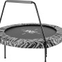 EXIT Tiggy Junior Trampolin, schwarz-grau, Ø140cm mit Bügel für Kinder von 3-5 Jahren.