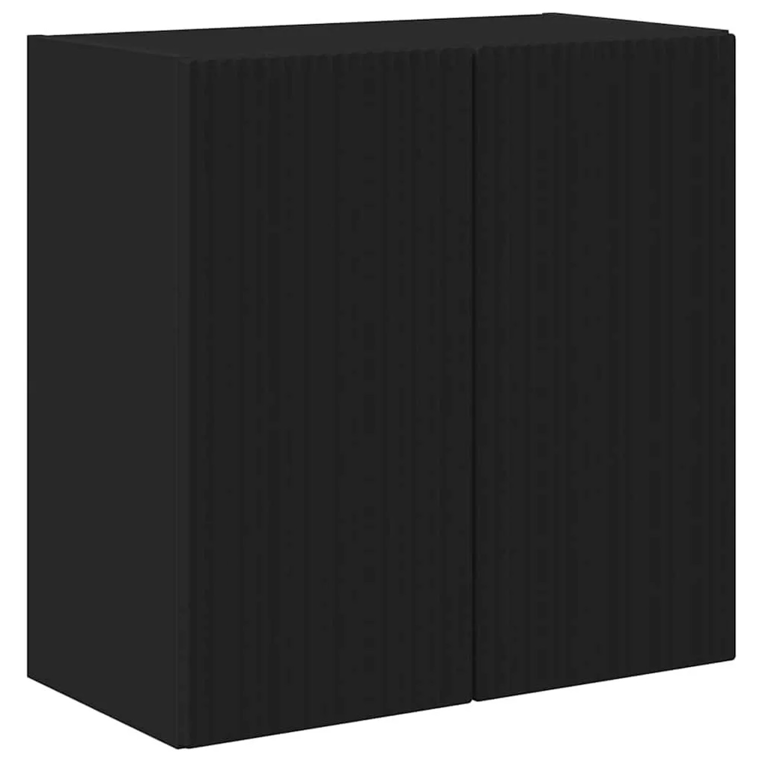vidaXL TV-Wandschrank Schwarz 59,5 x 31 x 60 cm Holzwerkstoff 892350