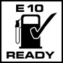 Symbol: E10-Verträglichkeit der Einhell Benzin-Wasserpumpe GE-PW 46 bestätigt.