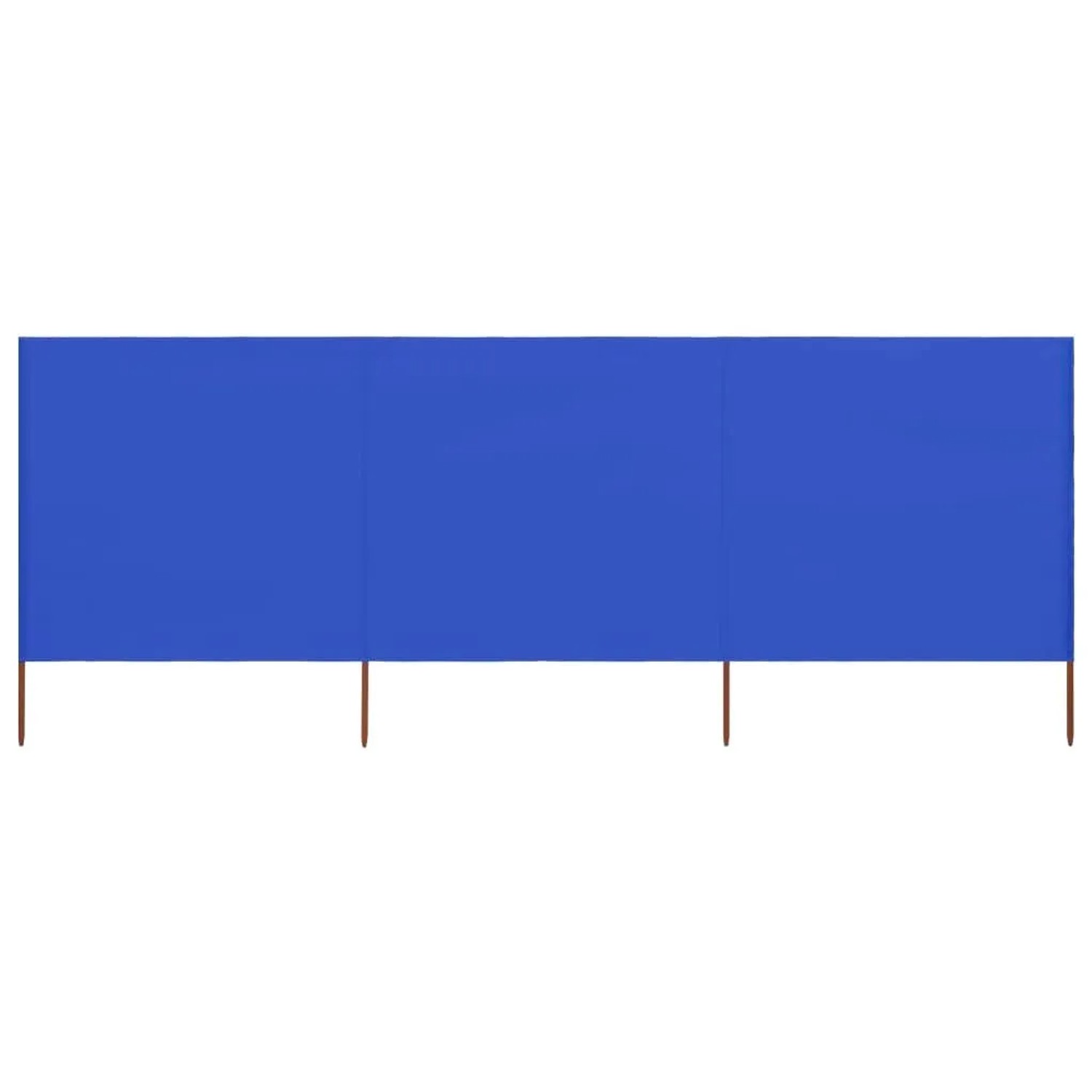 vidaXL 3 Teiliges Windschutzgewebe 400 x 80 cm Azurblau 47145