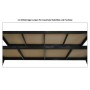 PROREGAL Mega Deal 4x Profi Schwerlastregal Rhino HxBxT 200x240x70cm 5 Spanplatten-Ebenen 8mm Fachlast 450kg Schwarz_5