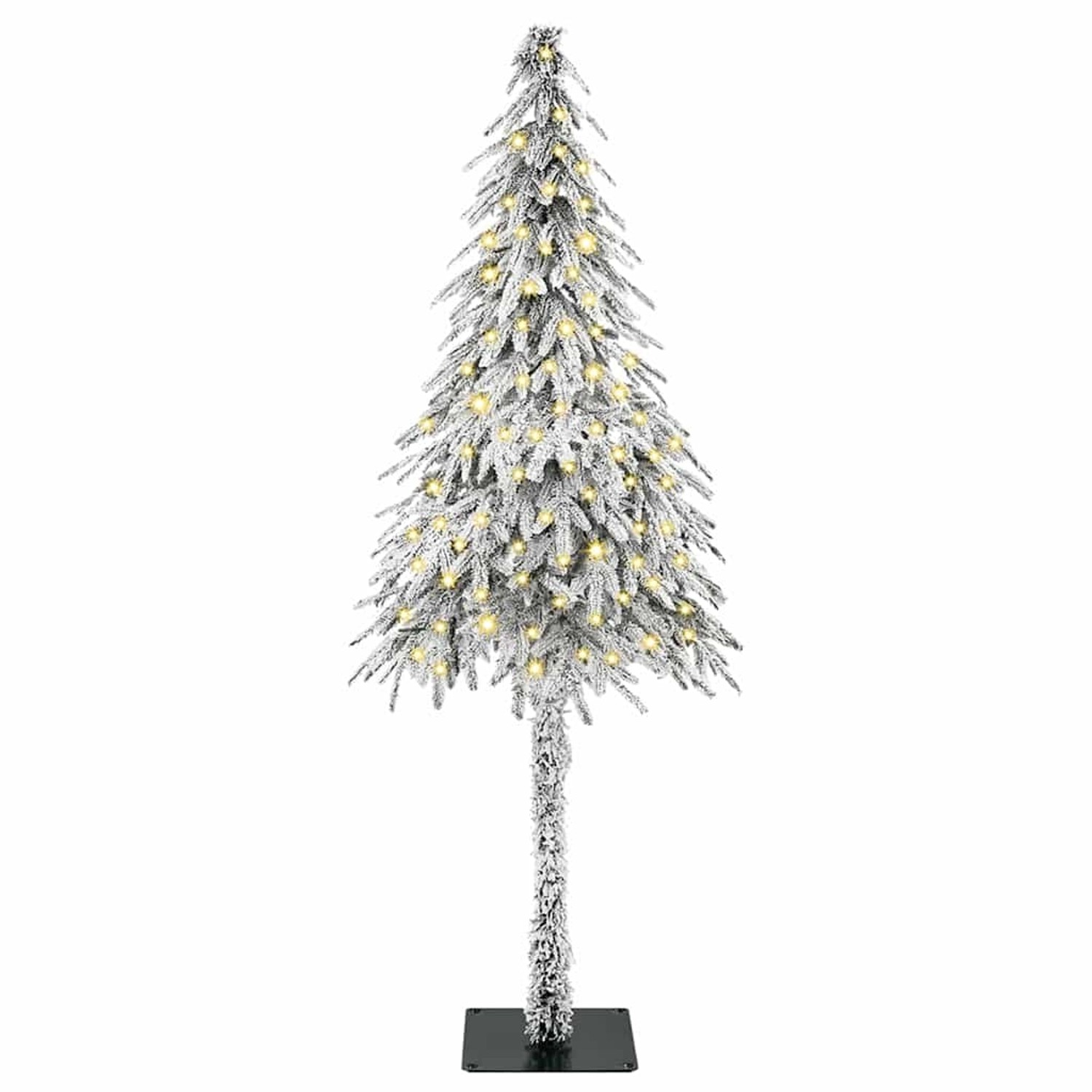 vidaXL Weihnachtsbaum mit 150 LEDs Weiß 150 cm PE und Stahl 3396212
