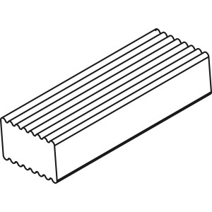 Unterkonstruktion aus Hartholz, 4,5x7x183 cm, für Terrassendielen und -fliesen.
