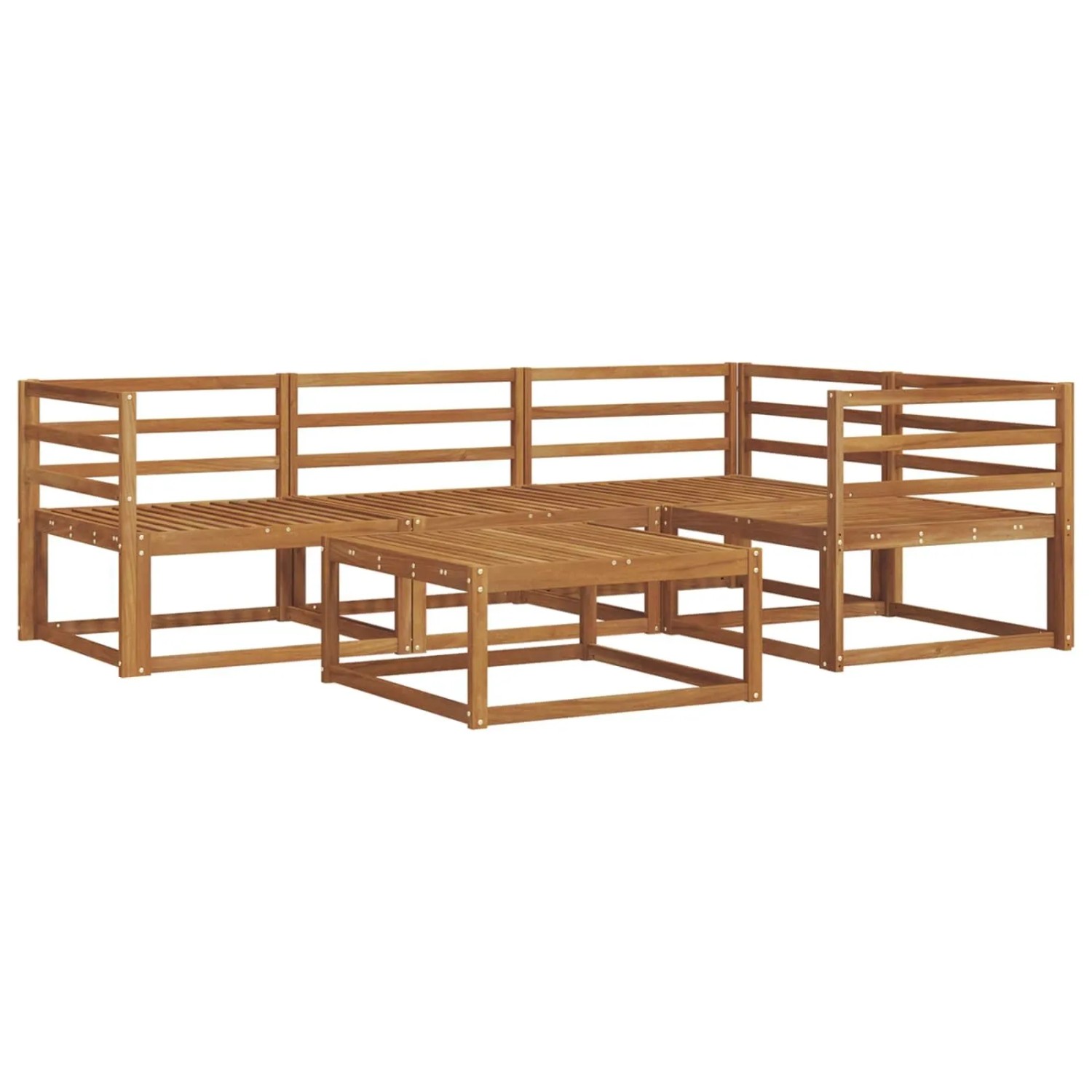 vidaXL Outdoor-Sofagarnitur 5-Tlg Natur Massivholz Akazie 3367527