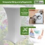 TRUTZHOLM 10er Set Stehtischhusse Stretch 70cm Weiß_5