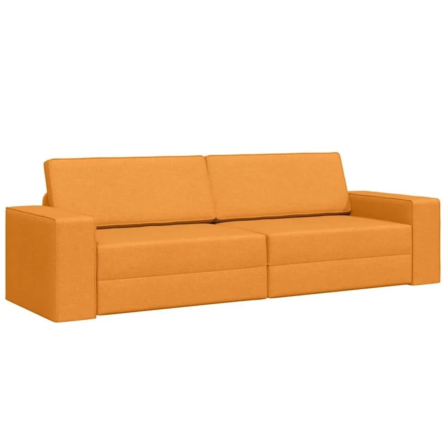 vidaXL Schlafsofa 200cm Dunkelgelb Stoff 4106723