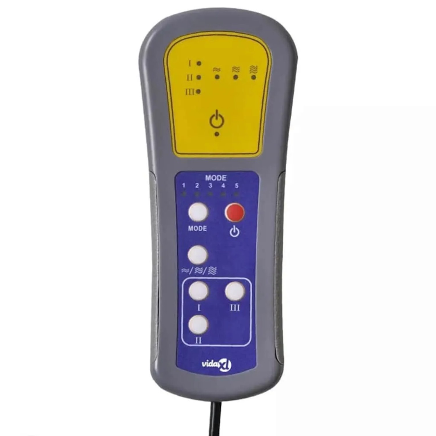 vidaXL Massagesessel Elektrisch Wolkengrau Stoff 3324084_12