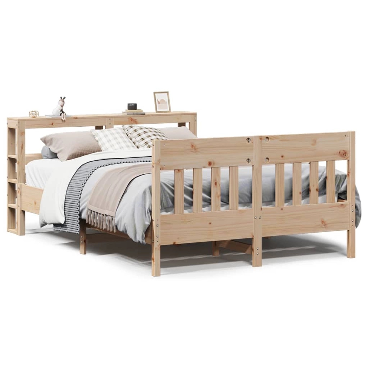 vidaXL Massivholzbett ohne Matratze 120x200 cm Kiefernholz 3306267 günstig online kaufen