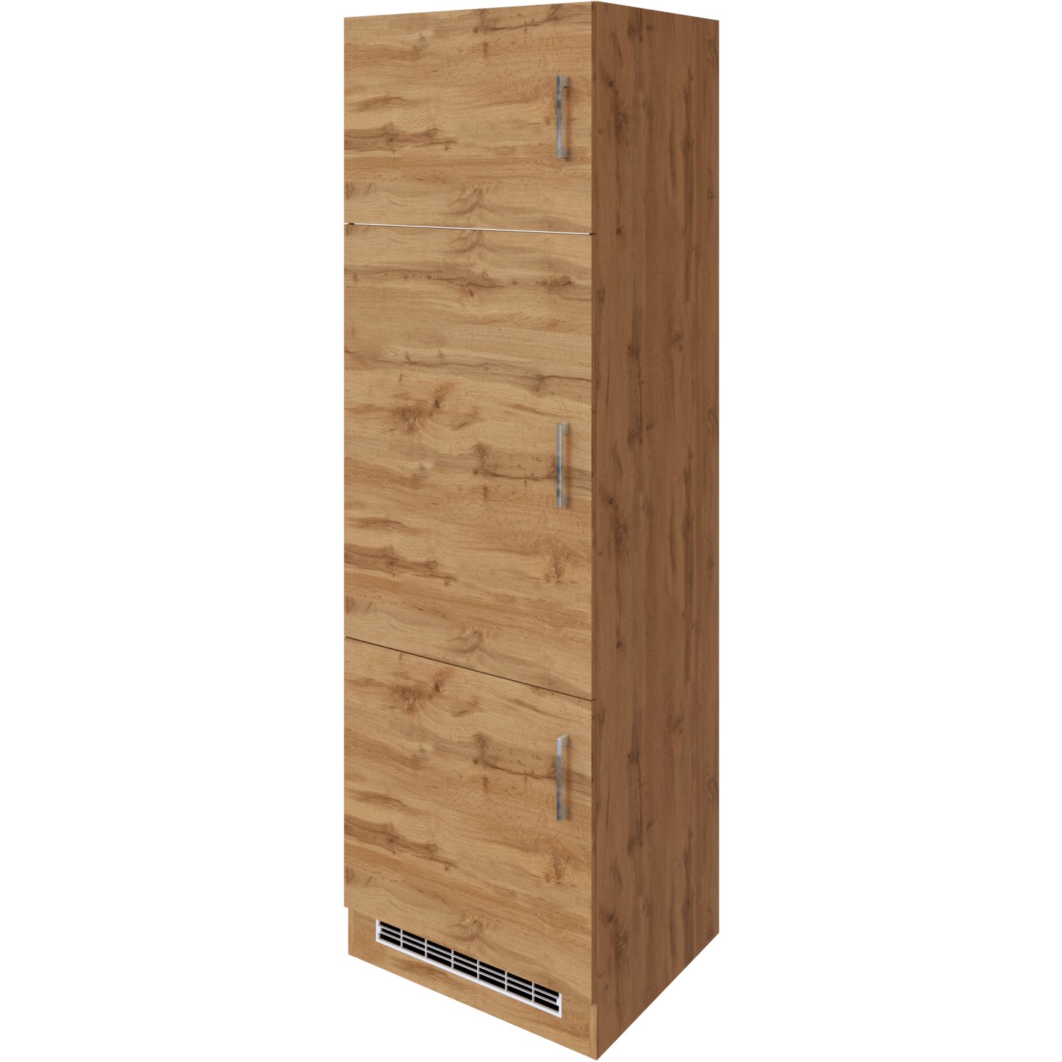 Held Möbel Kühlschrankumbau Sorrento B60 x H200 x T60 cm Nische Wotaneiche