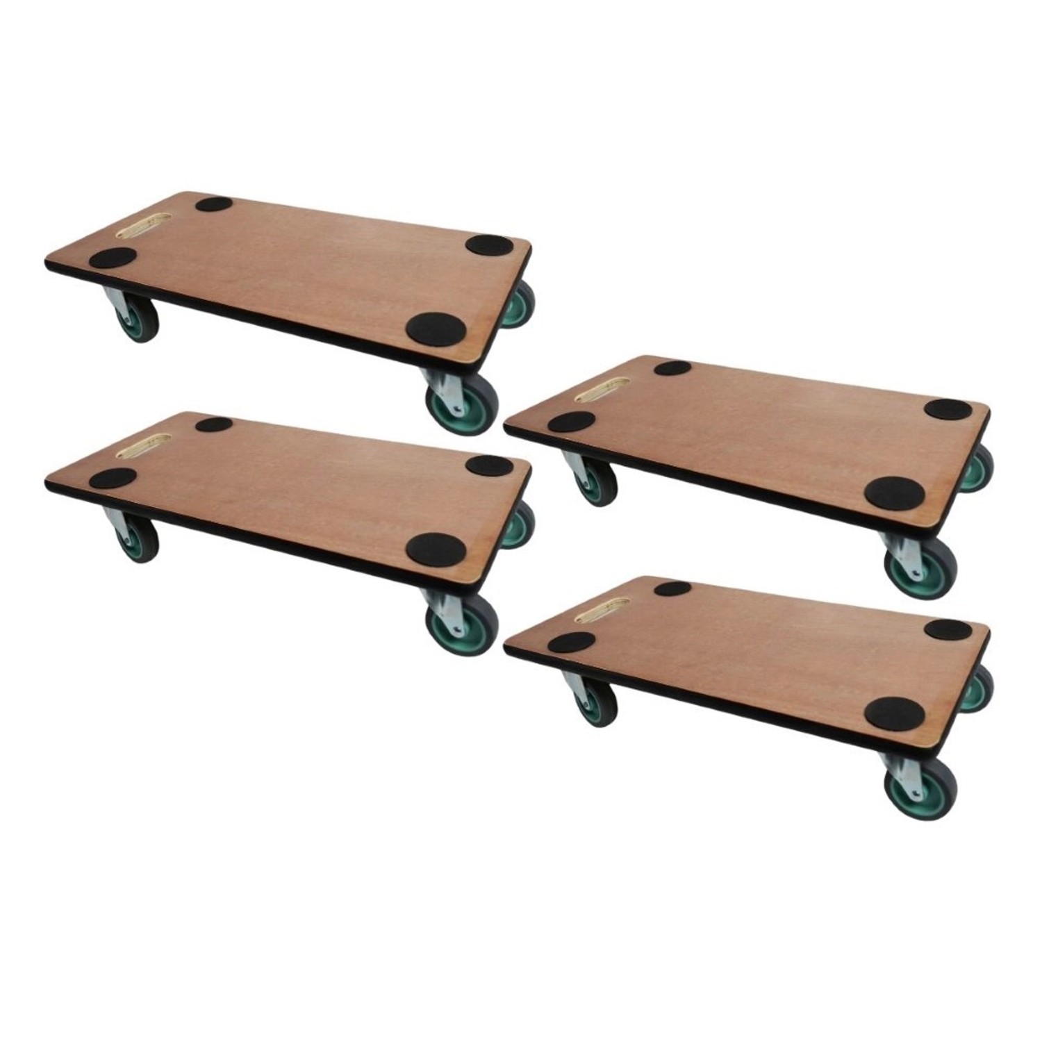 PROREGAL MegaDeal 4x Transportroller 4 Rollen HxBxT 11,5x30x60 cm Traglast günstig online kaufen