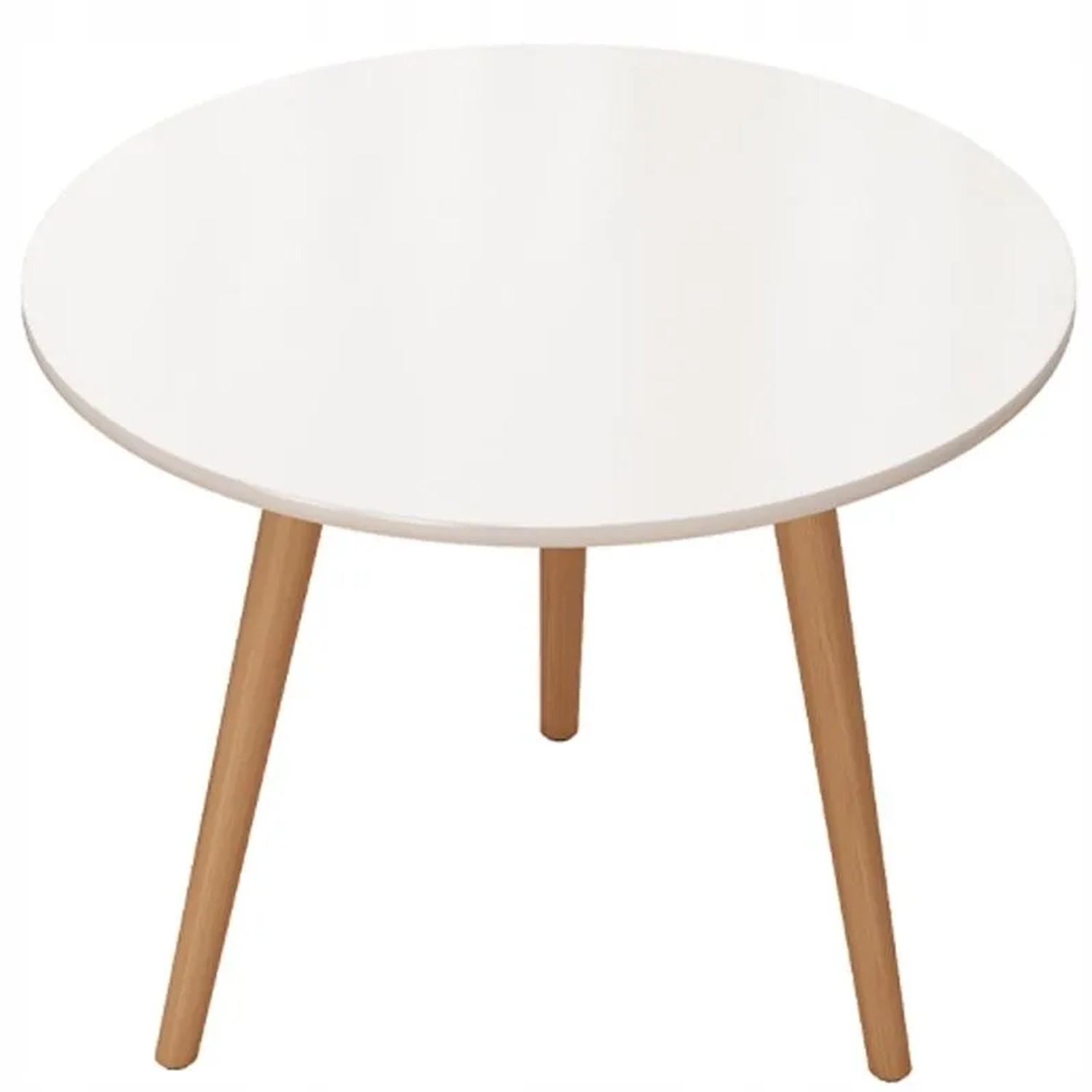 Rebiko Kleiner Runder Couchtisch Aus Holz Im Skandinavischen Stil Bank Tisch Für Das Wohnzimmer