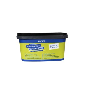Erfurt Vlies-Rauhfaser Fertigkleister 5 KG in gelb-blauer Dose. Gebrauchsfertiger Tapetenkleister für Vlies-Tapeten.