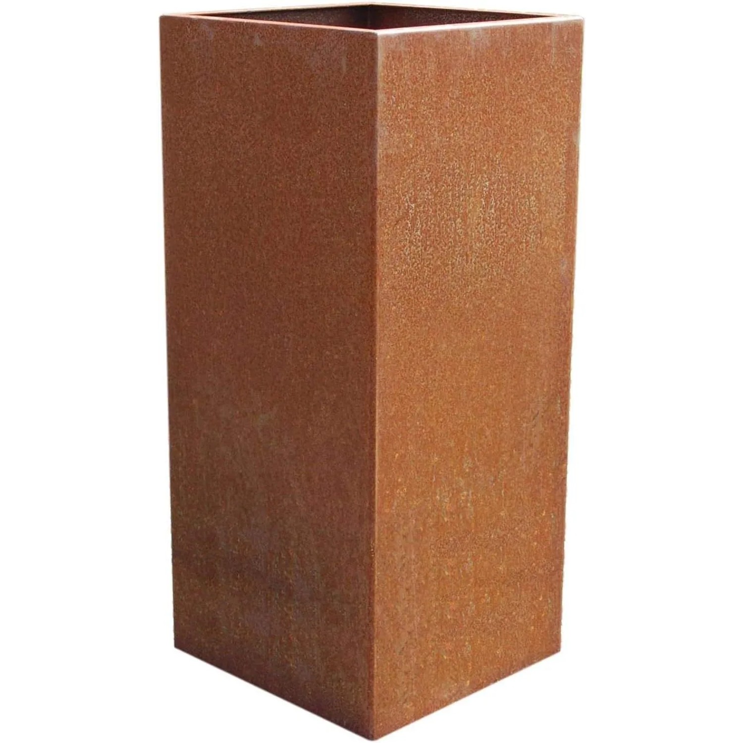 Vivanno Pflanzkübel Block 40 cm x 40 cm x 100 cm Rostbraun