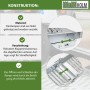Detailansicht TRUTZHOLM Auffahrrampe: Stahl, klappbar, geriffelte Oberfläche, Zubehör für Autoanhänger.