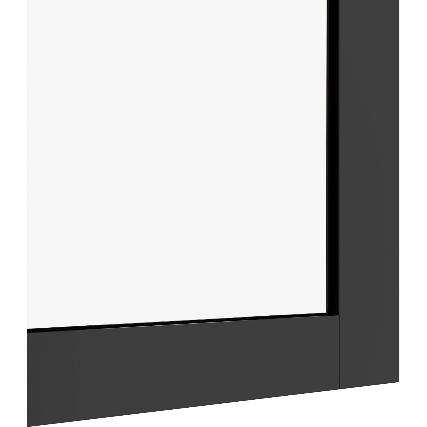 Detailaufnahme: Baliv Seitenwand für Duschkabine DUK-90.91W, 90x195 cm, Schwarz