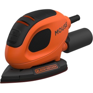 Black+Decker Dreieckschleifer BEW230K Mouse® in Orange und Schwarz.