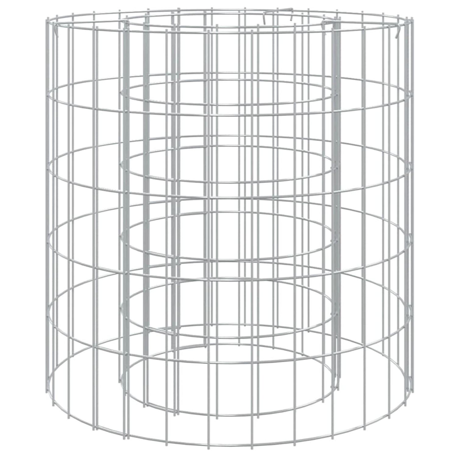 vidaXL Gabionen-Feuerstelle Ø 50 cm Verzinktes Eisen