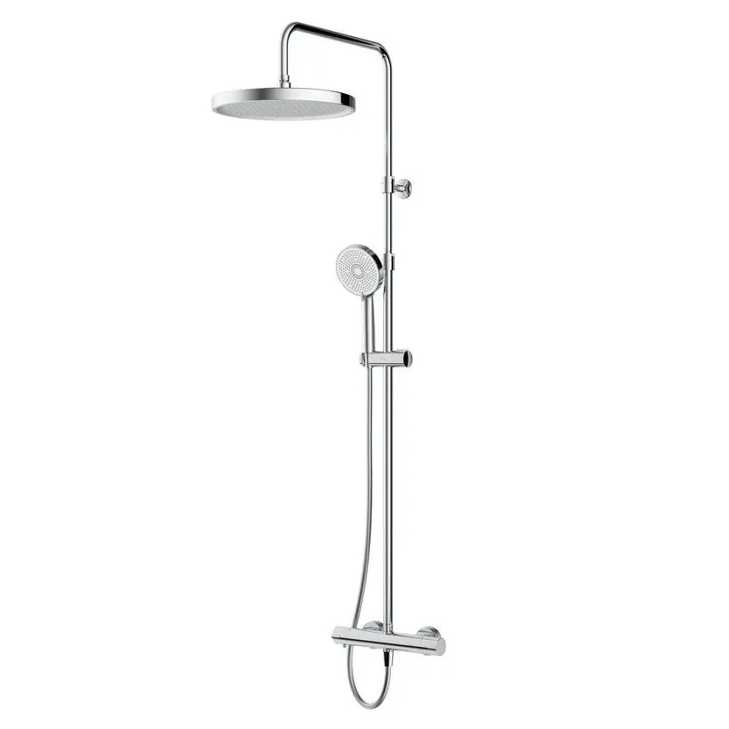AM.PM Duschsystem mit Thermostat Duscharmatur Brausearmatur Regendusche Duschset Duschsäule Chrom