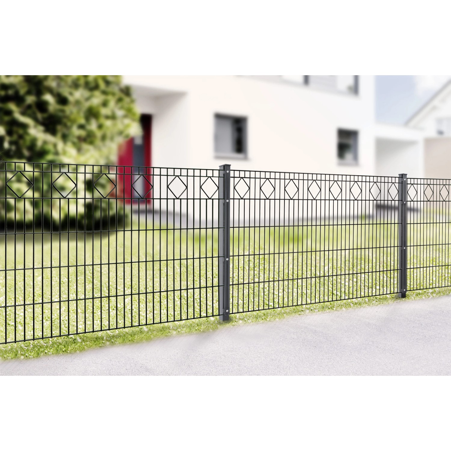 MetallzaunSet Valencia Anthrazit 100 cm x 18 m (H x L) kaufen bei OBI