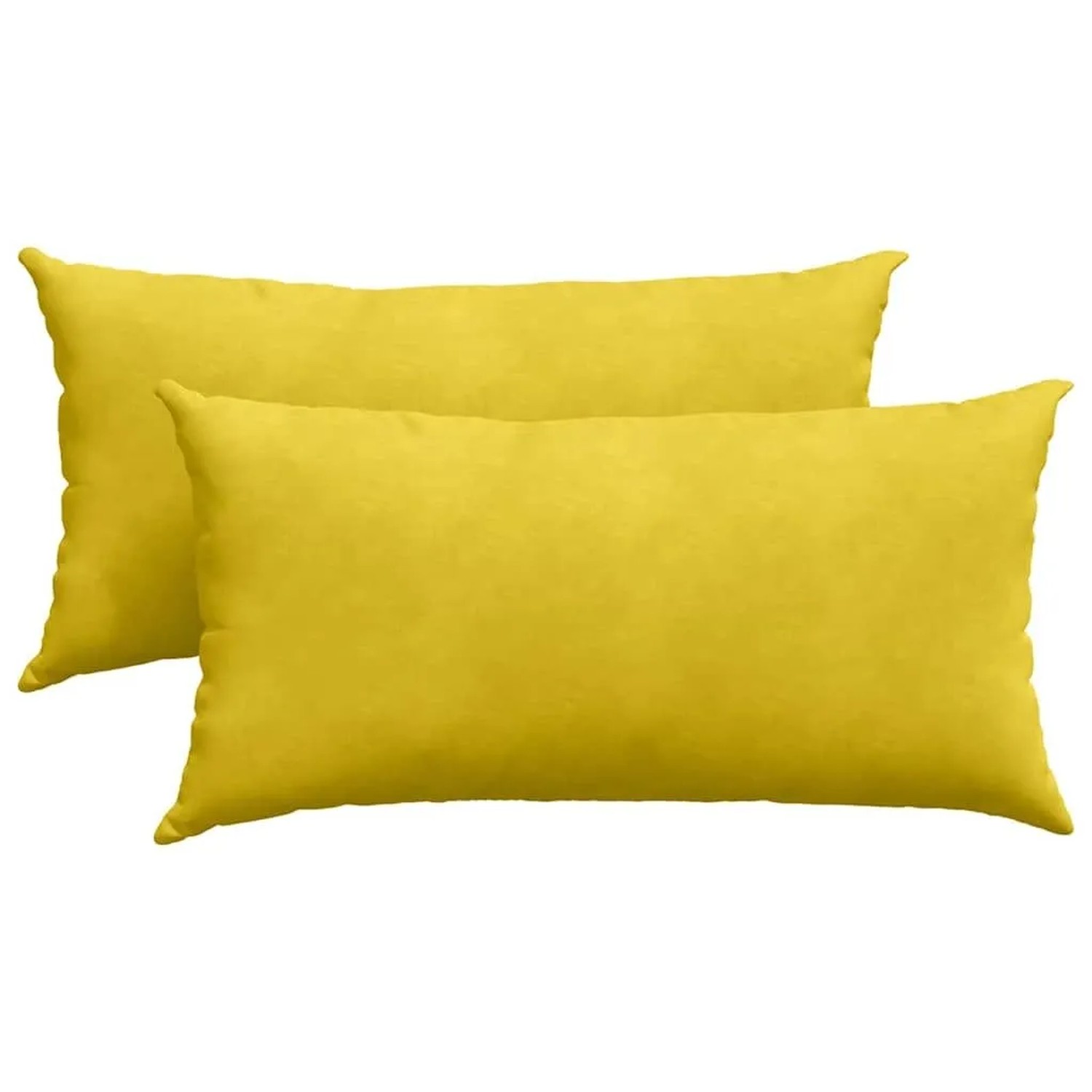 vidaXL Sofakissen 2 Stück Gelb 80 x 40 cm Cordstoff 42013720