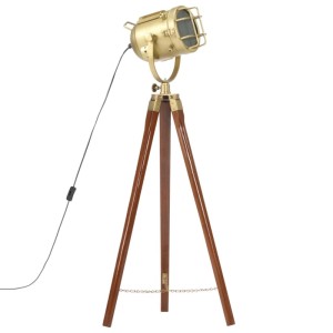 vidaXL Stehleuchte Dreibein Massivholz Mango 97 cm 286109