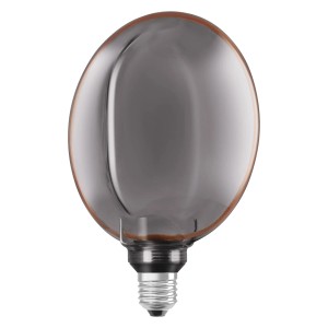Dimmbare Osram LED-Lampe in Globeform, E27, 4W, 1800K, 23,2x18,3cm. Dekorative Beleuchtung.