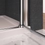 AICA 90x195cm Nischentür Duschabtrennung Schwingtür Pendeltür Dusche Drehtür 6mm ESG Nanoglas Duschkabine_8