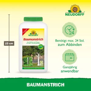 Neudorff Baumanstrich 2l Flasche für Obstbäume und Gehölze. Weißer Schutzanstrich zur Rindenpflege.