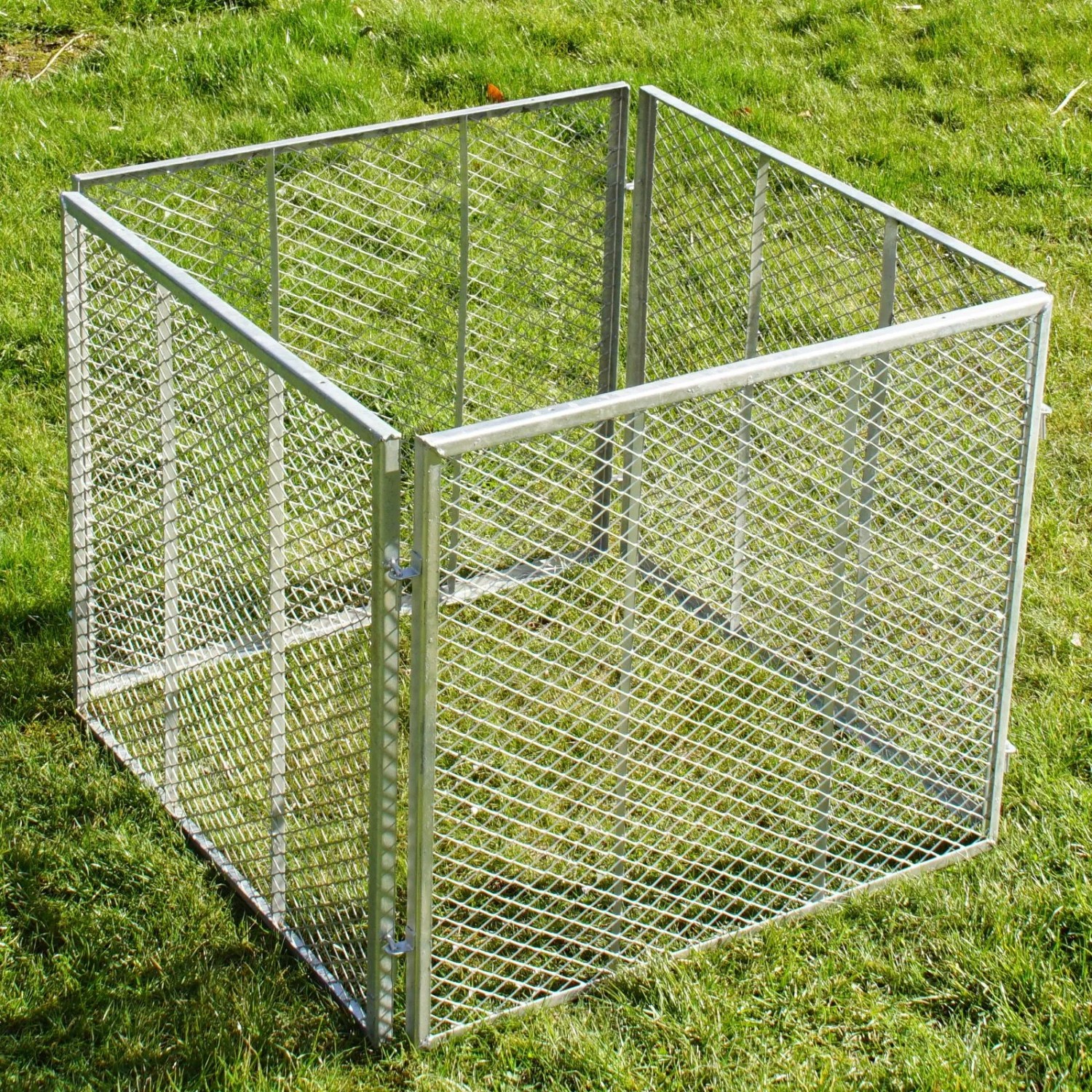 Holmwerk Komposter Metallkomposter 80x80x70cm Streckmetall