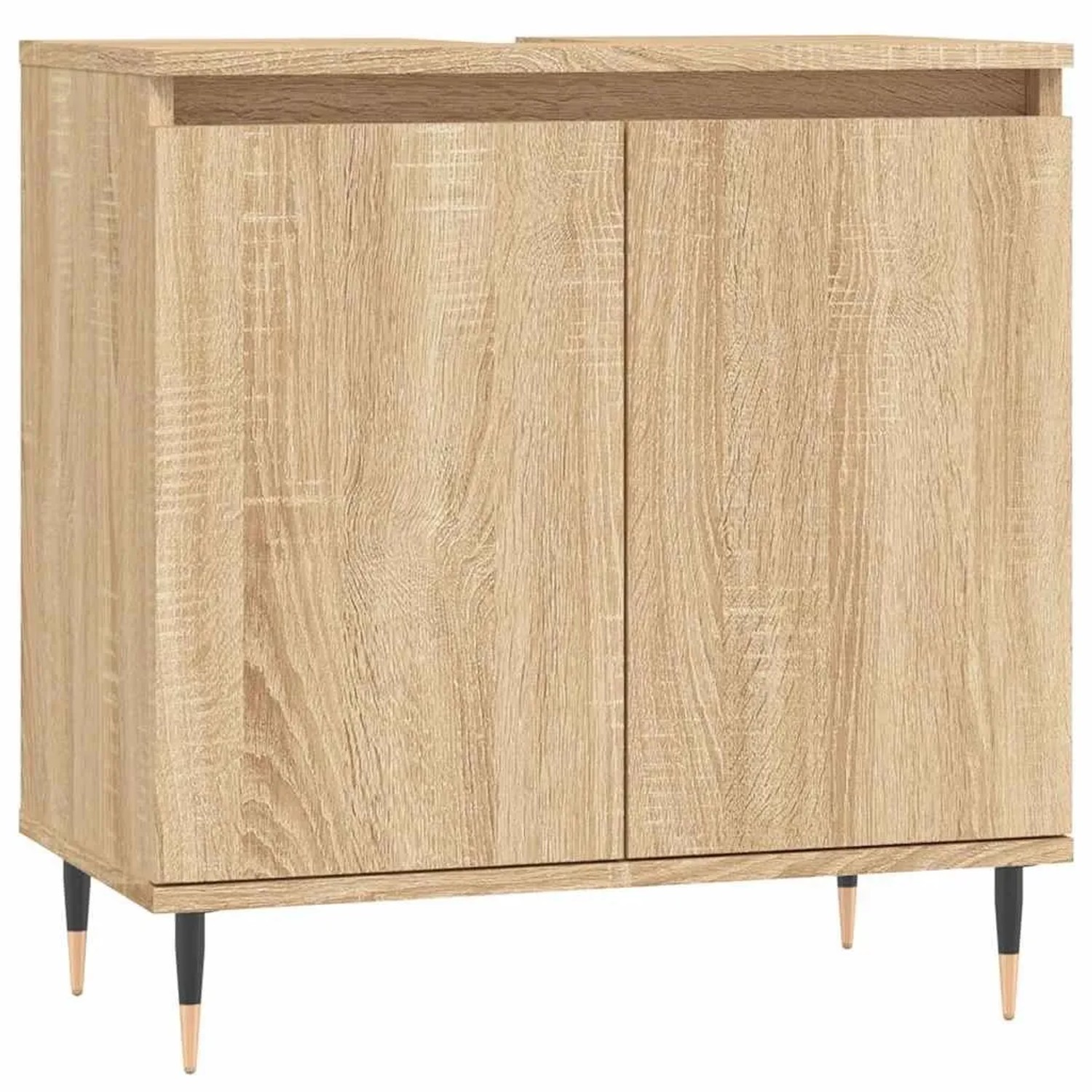 vidaXL Badschrank Sonoma-Eiche 58x33x60 cm Holzwerkstoff 831575