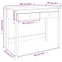 vidaXL Schreibtisch aus Kiefernholz mit 2 Schubladen, 100x50x78 cm. Ideal für Büro/Arbeitszimmer.