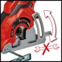 Einhell TC-CS 89 Mini-Handkreissäge: Werkzeuglose Einstellung der Schnitttiefe, Parallelanschlag.