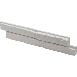 Stegu Verblender Metro Weiß, Gips-Riemchen in Backsteinoptik für Innenräume.