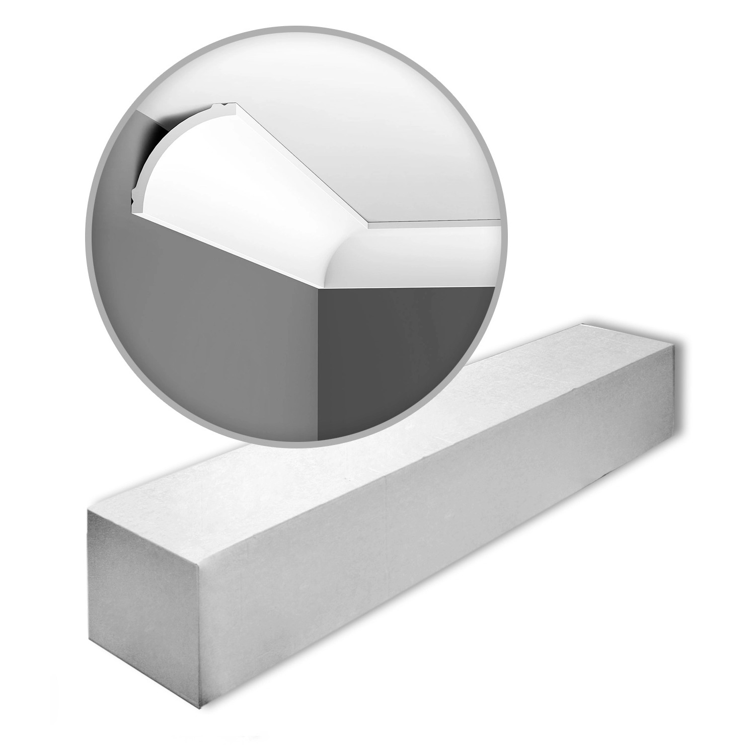 ORAC DECOR CB524N-Box-10 BASIXX Eckleisten 1 Karton Set mit 10 Zierleisten günstig online kaufen