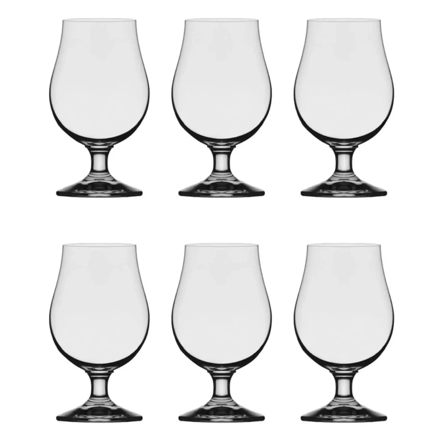 Ich-Zapfe Biergläser Biertulpe Berlin 6er Set 0,3 Liter Klar Glas