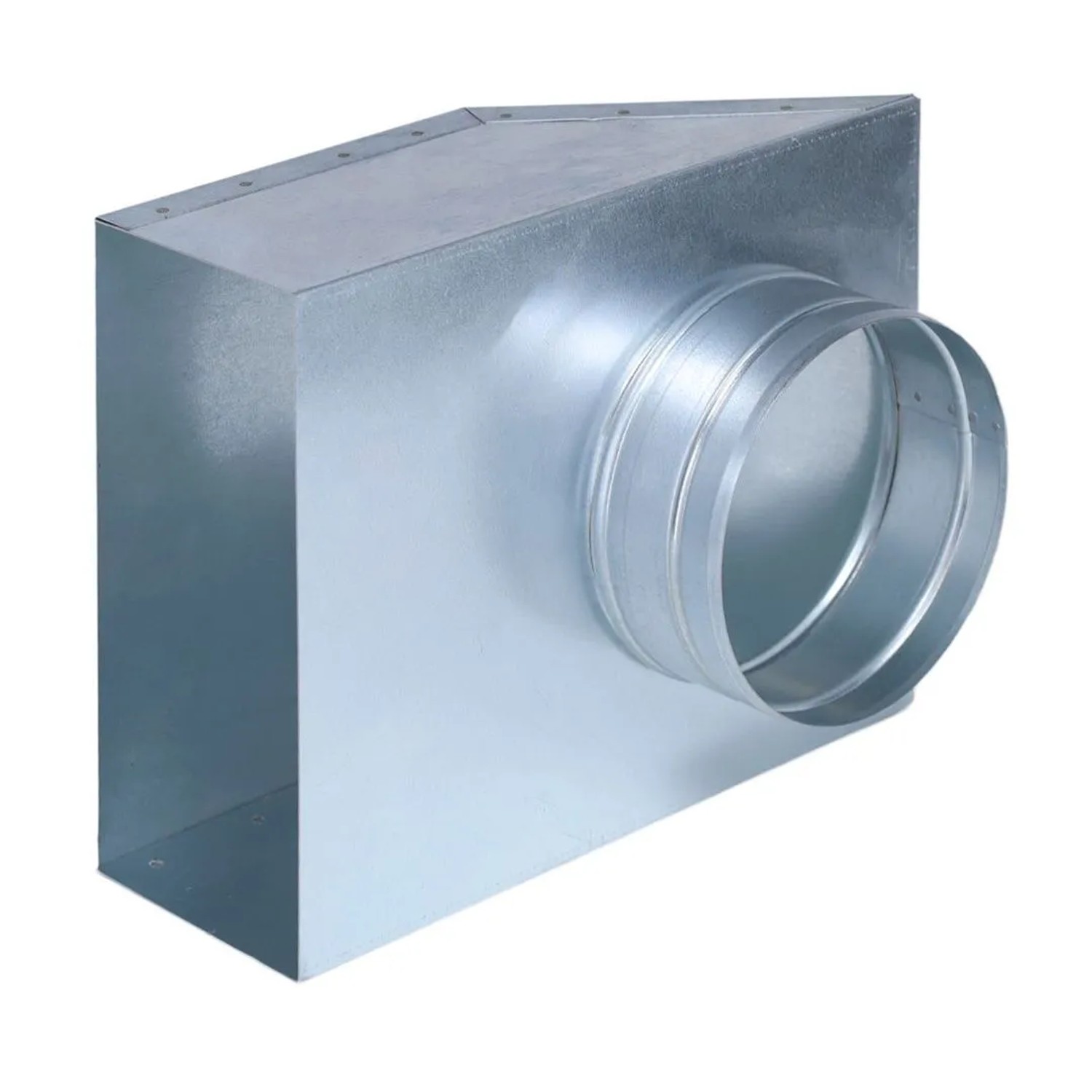 Subtiel Flachkanal Übergang 90° 200 x 90 mm Auf Ø 150 mm