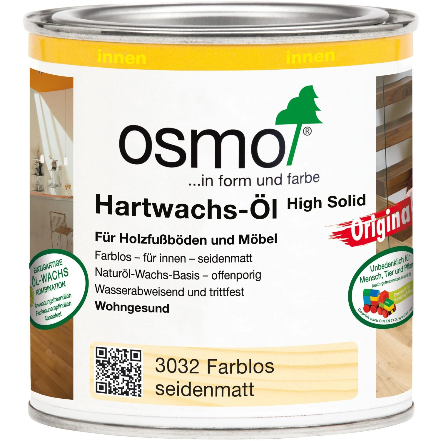 Osmo Hartwachs Öl Farblos 375 ml