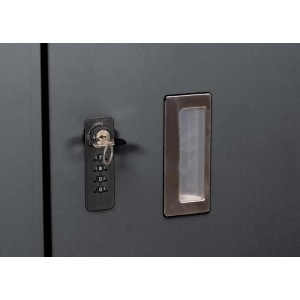 PROREGAL Fahrradgarage 2er 160x113x209cm Abschließbar Metall Anthrazit