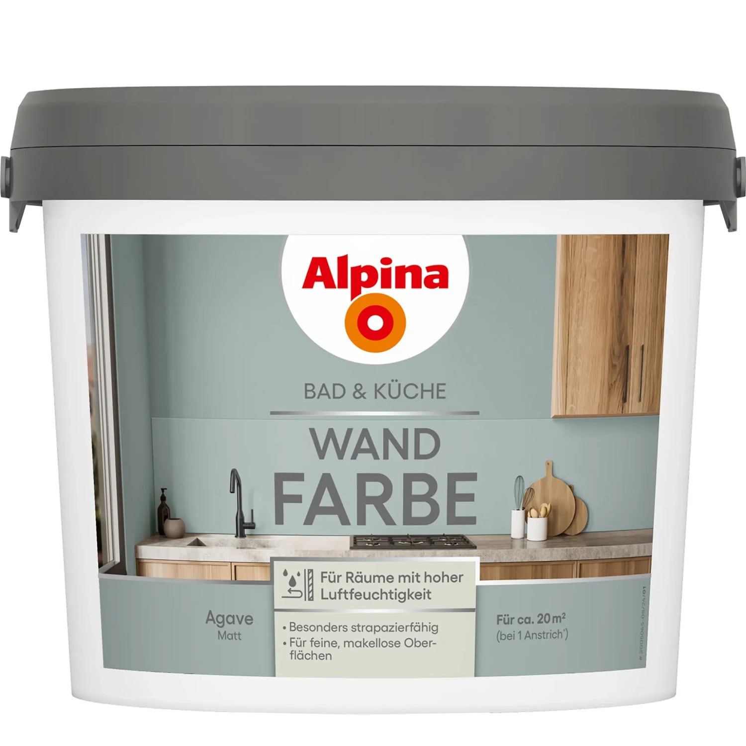 Alpina Feuchtraumfarbe Agave 2,5 l kaufen bei OBI