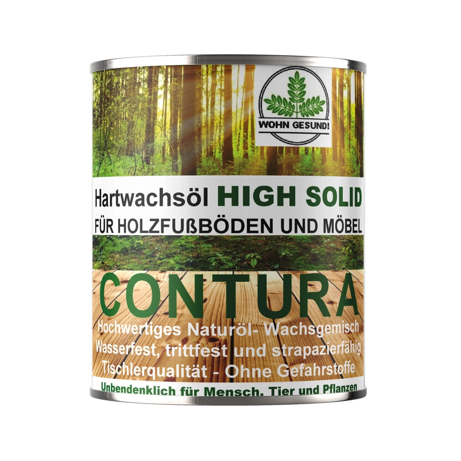 Contura Premium Hartwachsöl High Solid Holzöl Fußböden Möbel Holzschutz 750ml